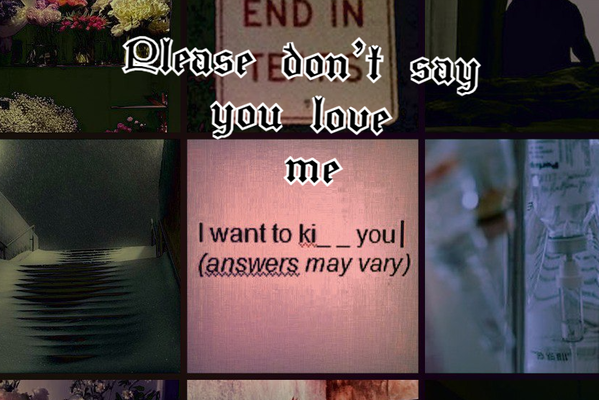 Please don't say you love me